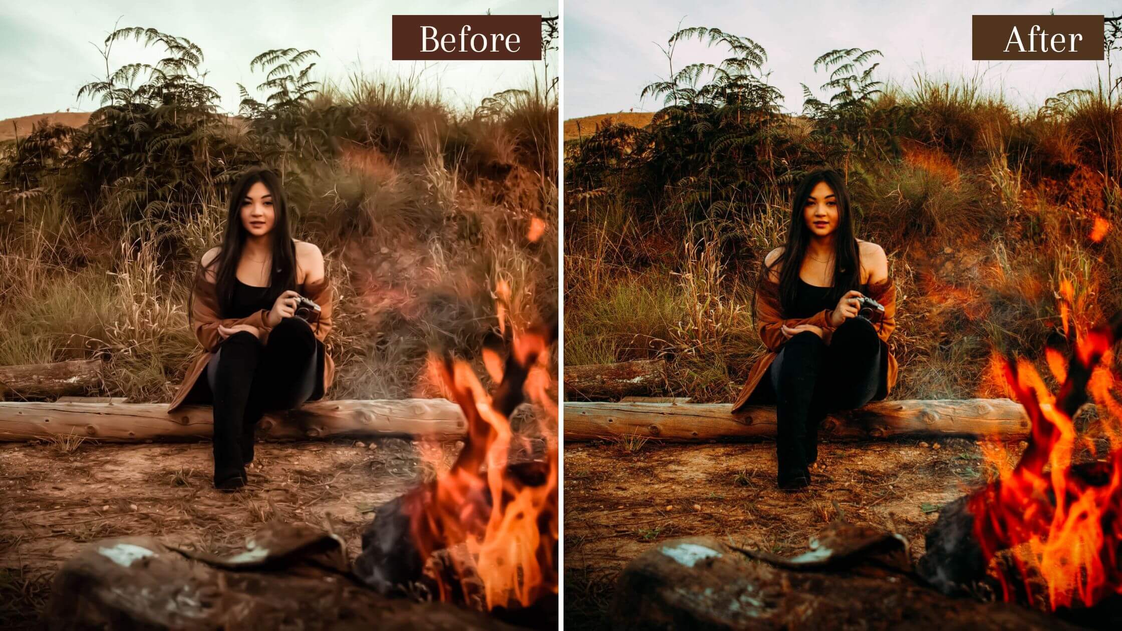 AUTUMN VIBES Lightroom Mobile and Desktop Presets Rustic Instagram Filter Warm - Imagem 3