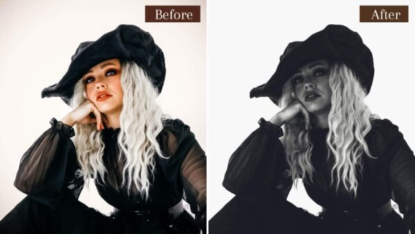 Black & White Lightroom Presets | Monochrome Presets | BW Aesthetic Filter - Image 4