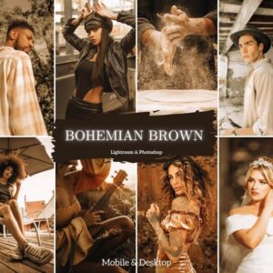 Bohemian Brown Presets Boho Lightroom Presets Filter for Vintage Lifestyle - DL Presets
