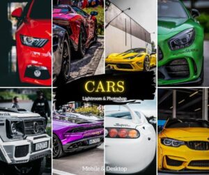 Car Presets for Lightroom Mobile & Desktop, Automotive DNG Presets Vehicles