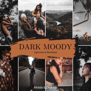 Dark and Moody Lifestyle - Moody Minimal Presets - Black Filter for Instagram - DL Presets