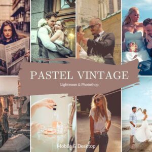 Pastel Vintage Presets Lightroom Mobile & Desktop Film Preset 35mm Photo Filters VSCO