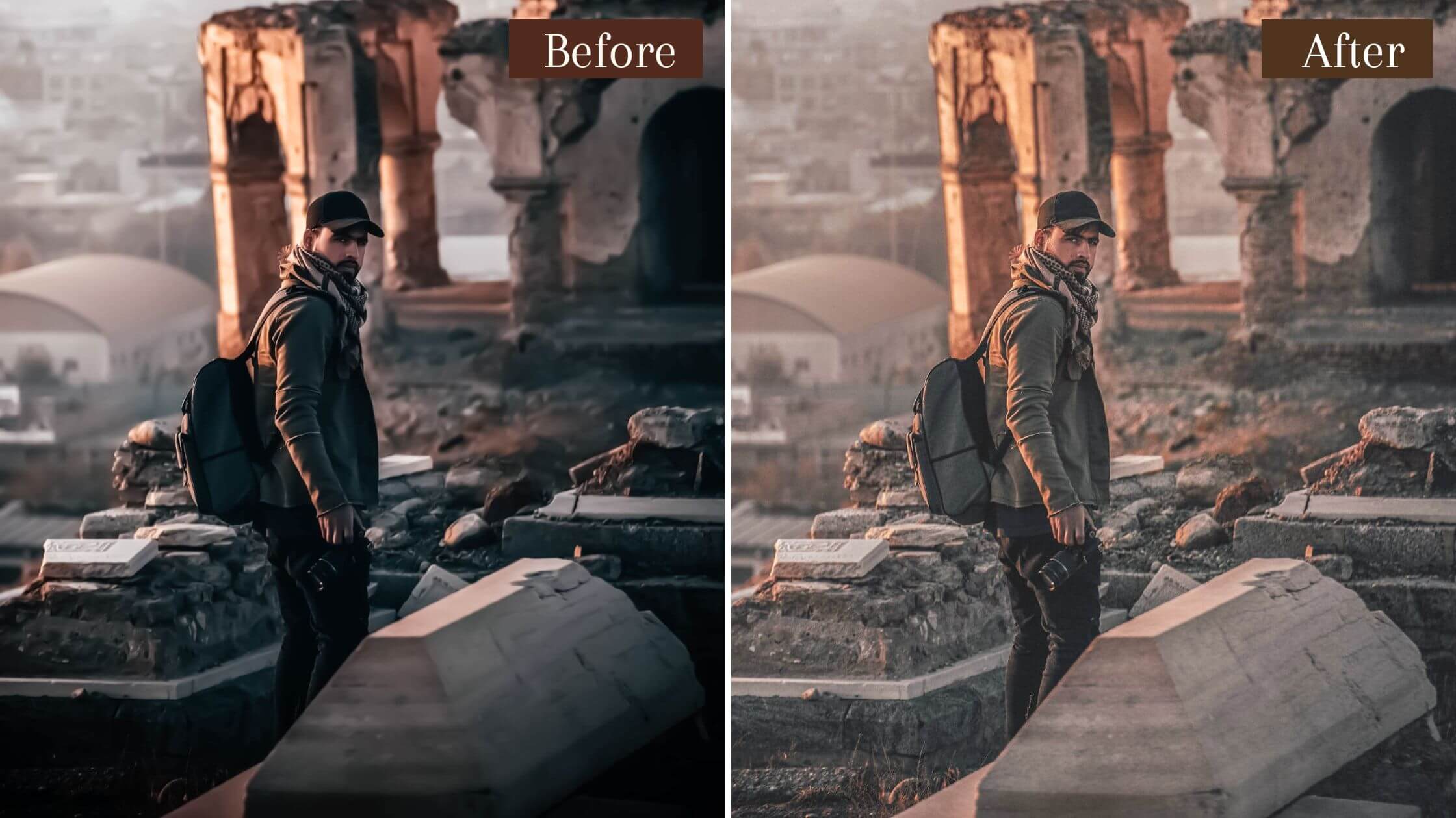 Pastel Vintage Presets Lightroom Mobile & Desktop Film Preset 35mm Photo Filters VSCO - Imagem 4