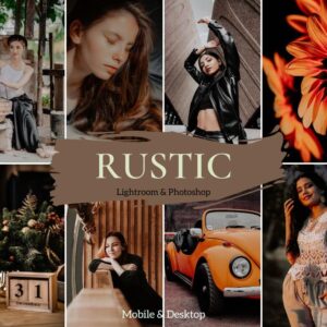 RUSTIC Lightroom Presets Boho Presets, Instagram Filter, Vintage Preset -DL Presets